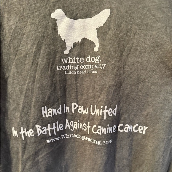 White Dog Battle Canine Cancer L/S Shirt - Picture 7 of 8